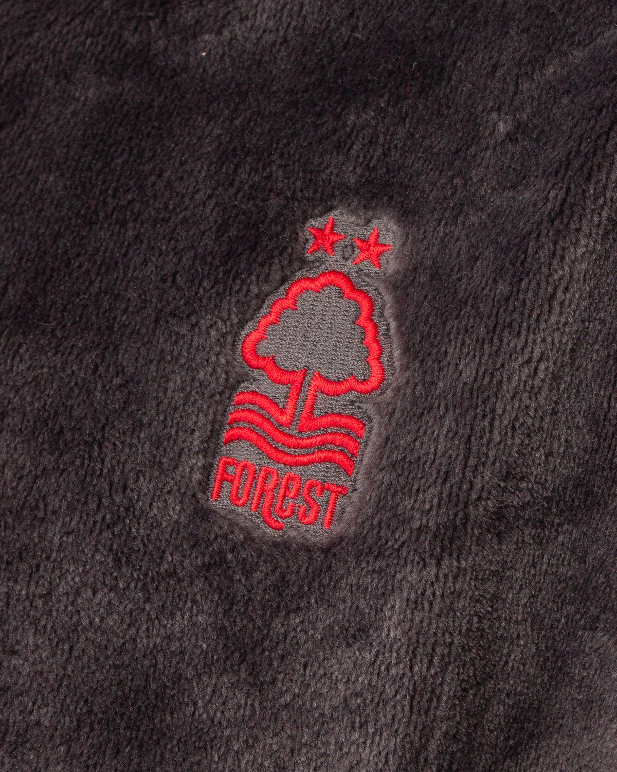 NFFC Charcoal Fleece Robe - Nottingham Forest FC