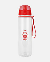 NFFC Clear Sports Bottle with Red Flip Top Lid - Nottingham Forest FC