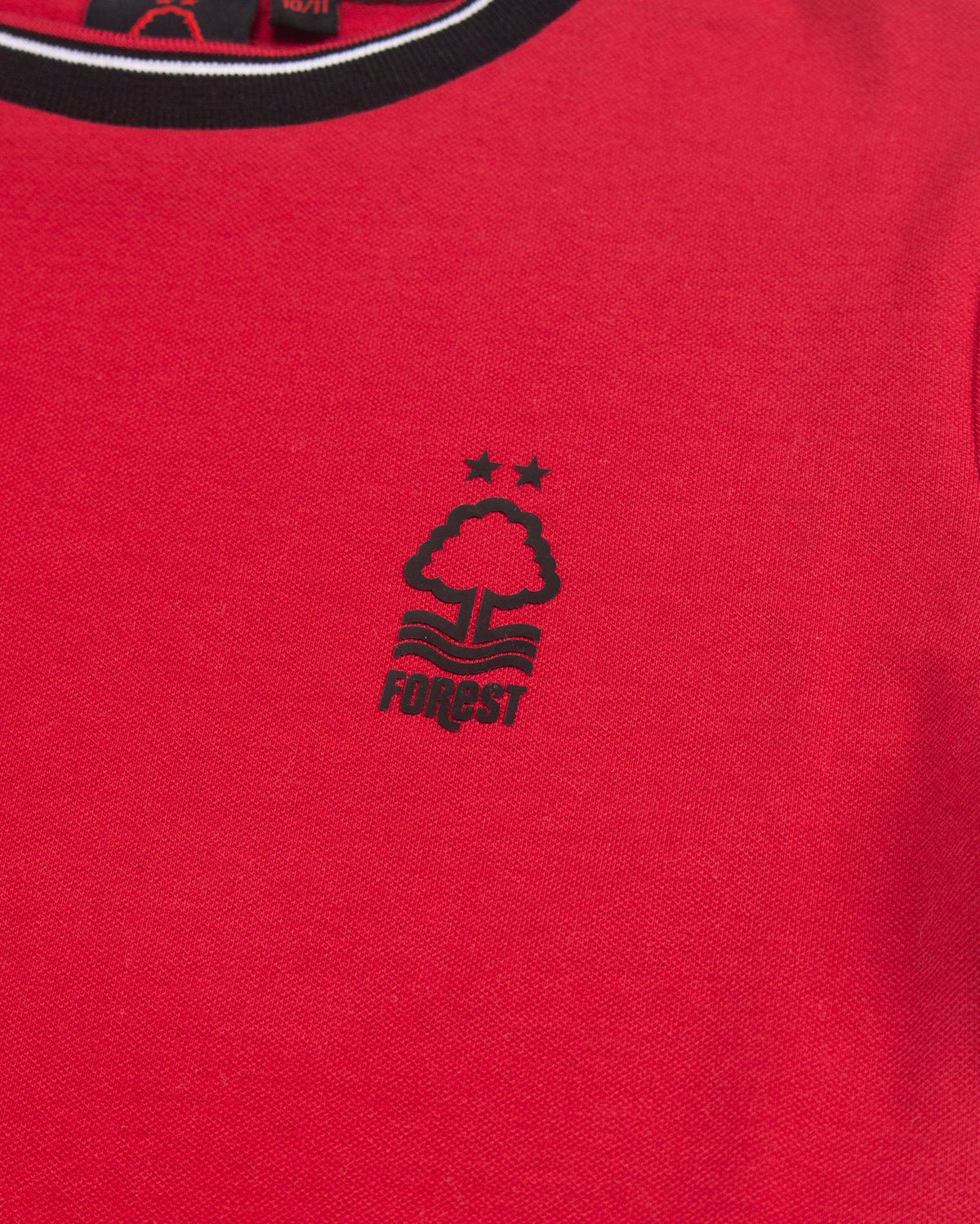 NFFC Girls Red Essential Ringer T-Shirt - Nottingham Forest FC