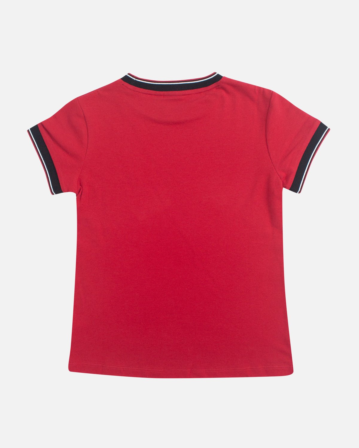 NFFC Girls Red Essential Ringer T-Shirt - Nottingham Forest FC