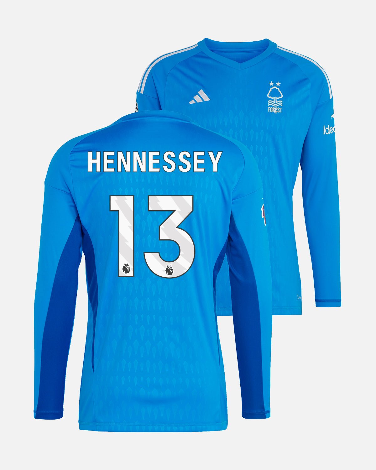 NFFC Junior Blue Goalkeeper Shirt 23-24 - Hennessey 13 - Nottingham Forest FC