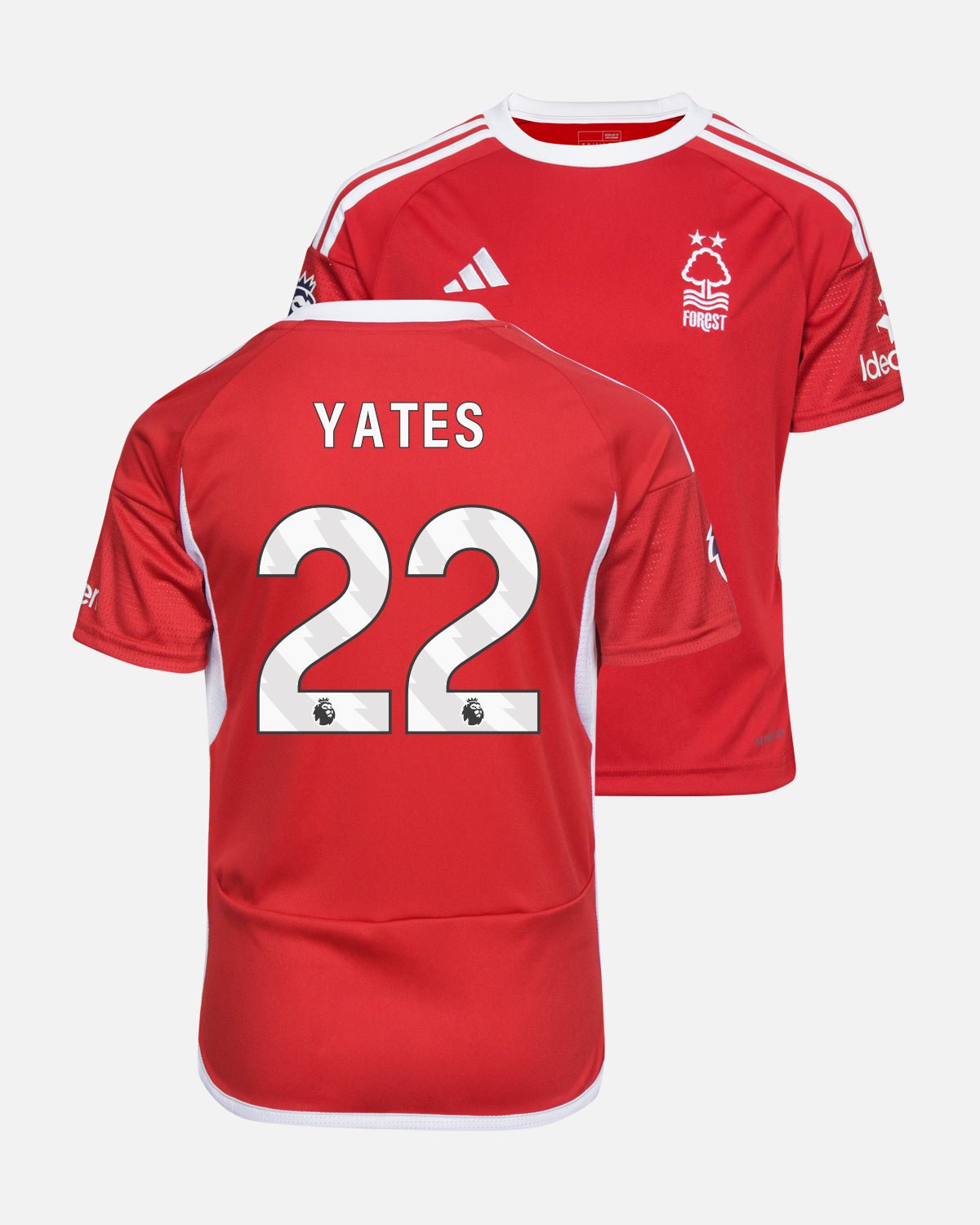 NFFC Junior Home Shirt 23-24 - Yates 22 - Nottingham Forest FC