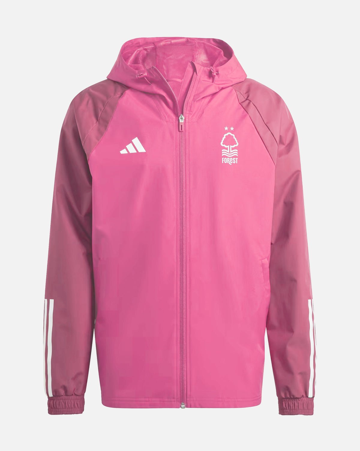 NFFC Pink All Weather Warm Up Jacket 23-24 - Nottingham Forest FC