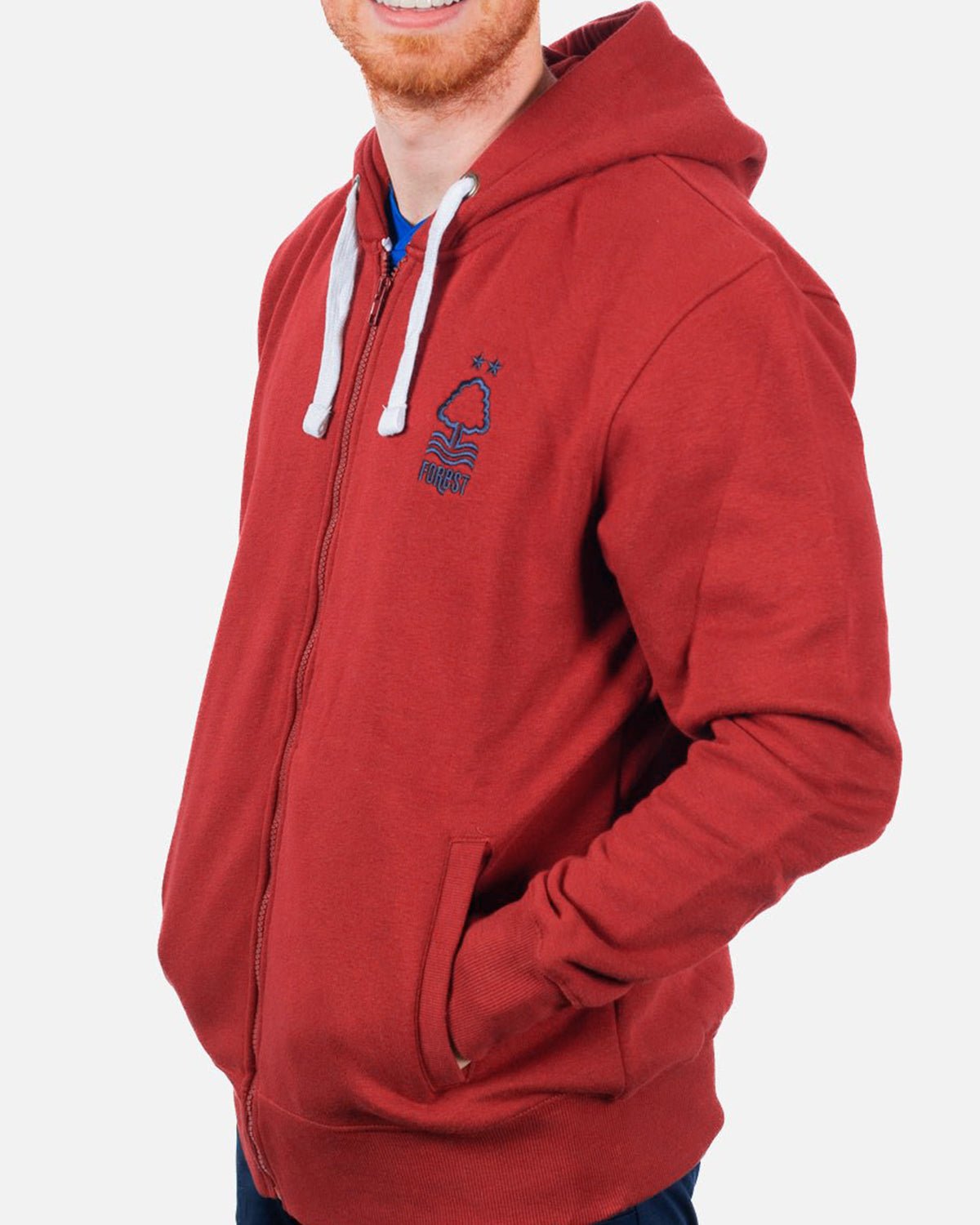 NFFC Red Essential Full Zip Hoodie - Nottingham Forest FC