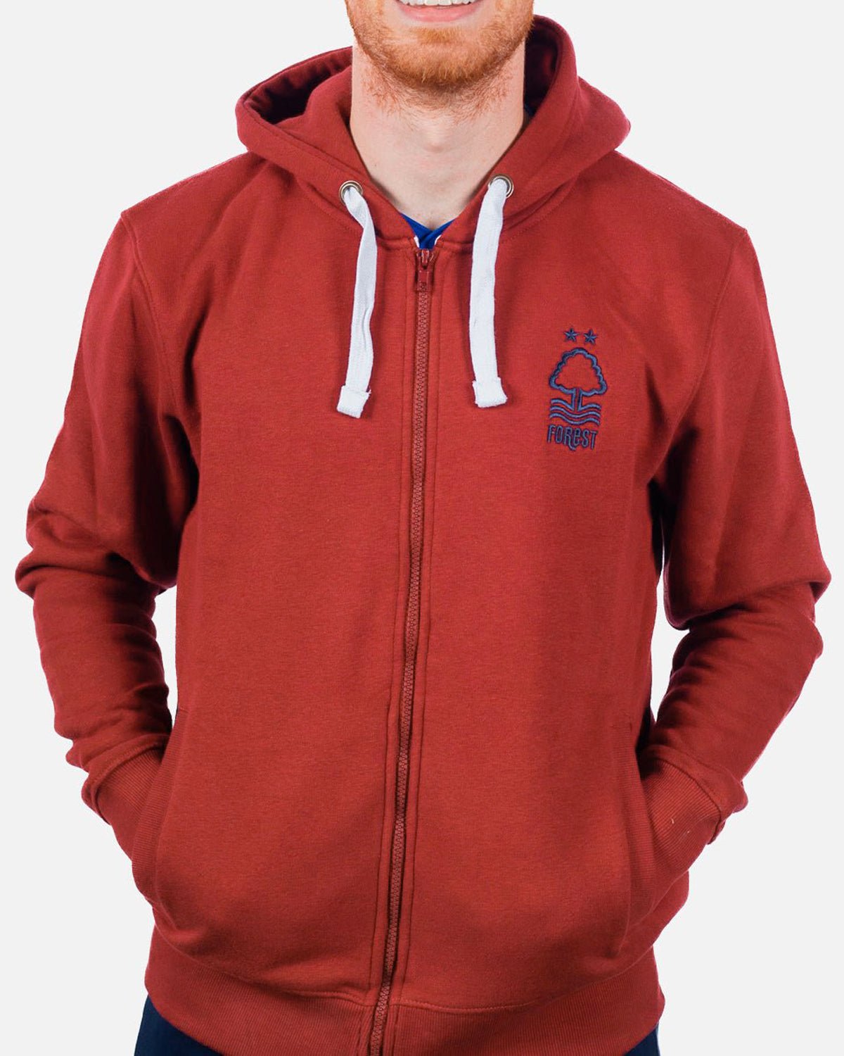 NFFC Red Essential Full Zip Hoodie - Nottingham Forest FC