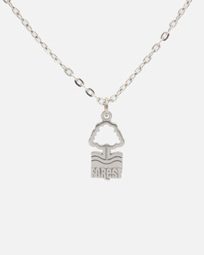 NFFC Silver Plated Crest Pendant and Chain - Nottingham Forest FC