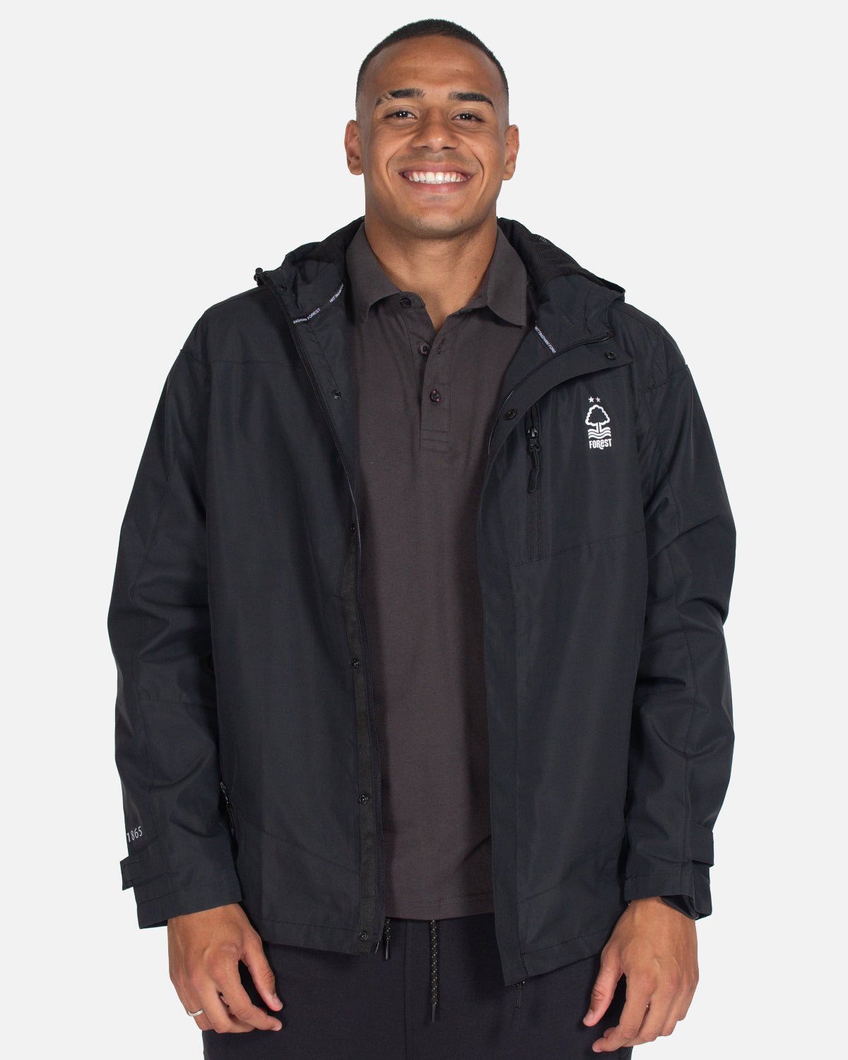 Men's hooded hot sale stadium coat