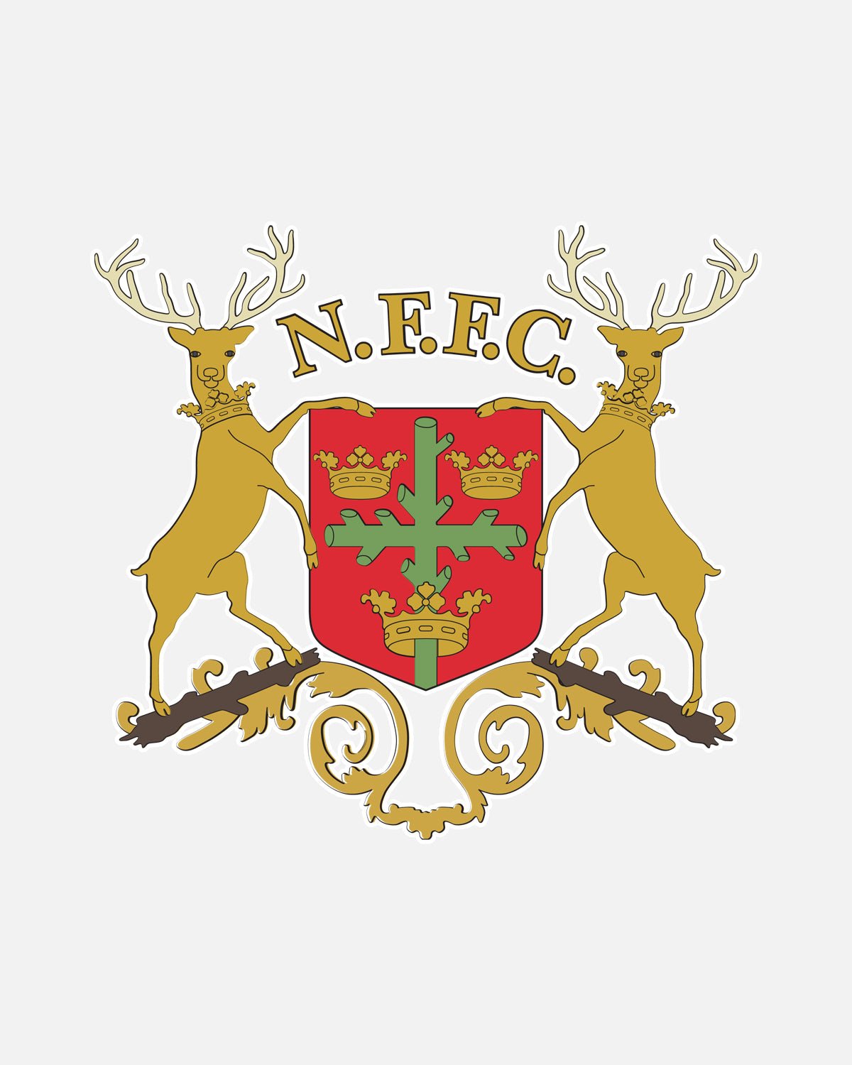NFFC Stags Car Sticker - Nottingham Forest FC