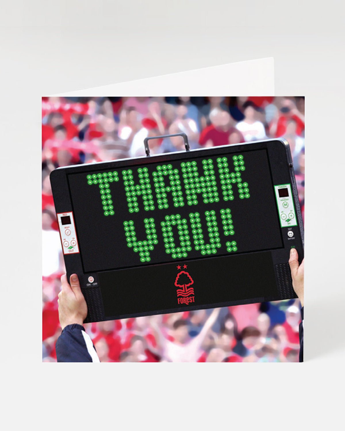 NFFC Thank You LED Card - Nottingham Forest FC