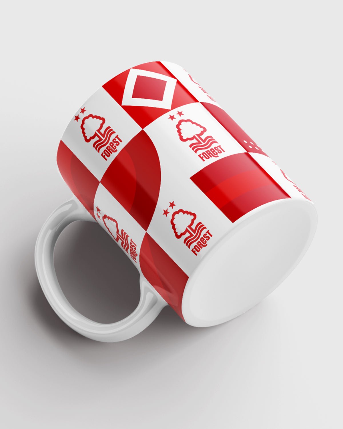 NFFC Two Tone Abstract Mug - Nottingham Forest FC