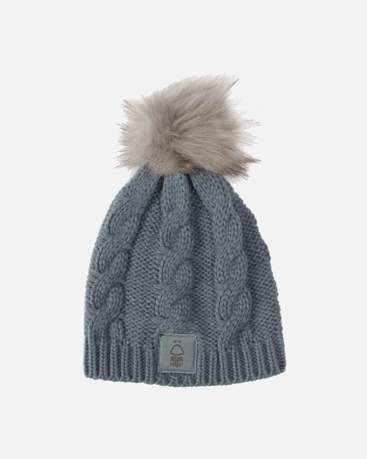 NFFC Womens Grey Bobble Hat - Nottingham Forest FC