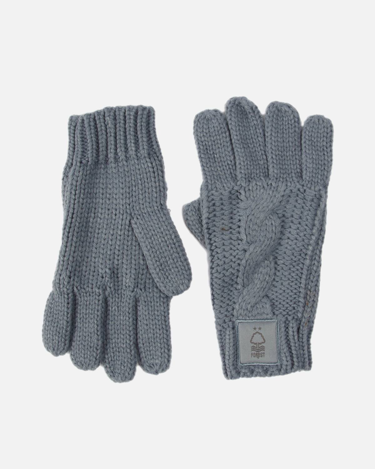 NFFC Womens Grey Gloves - Nottingham Forest FC