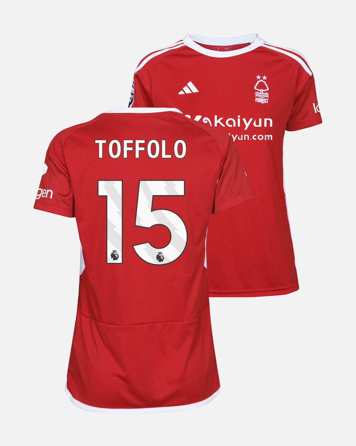 NFFC Women's Home Shirt 23-24 - Toffolo 15 - Nottingham Forest FC