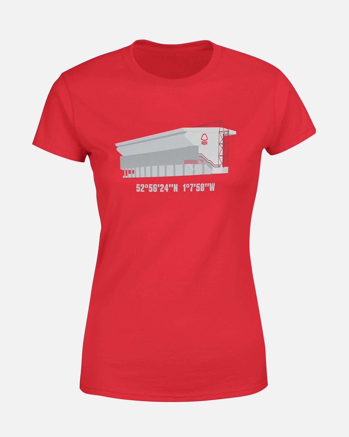 NFFC Women's Red Trent End T-Shirt - Nottingham Forest FC